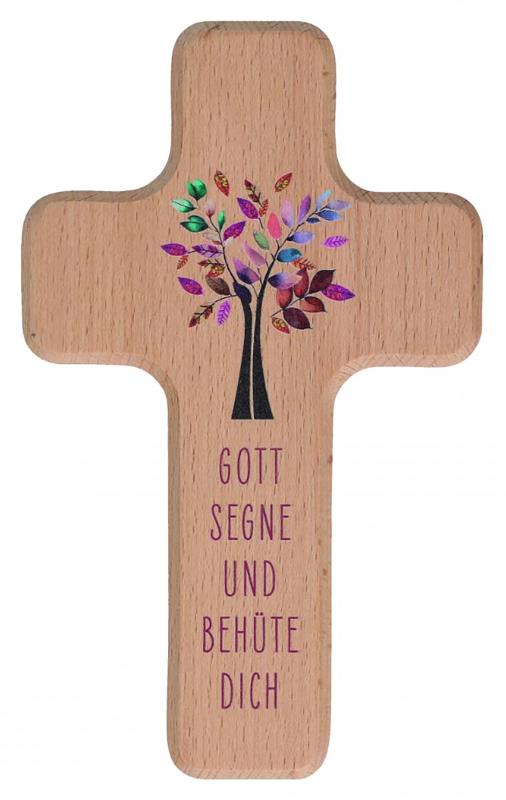 Kinderholzkreuz - Gott segne und behüte dich