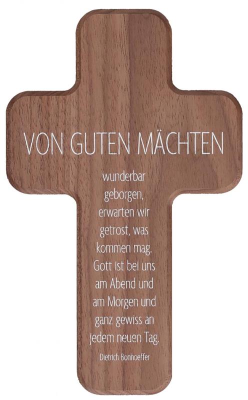 Holzkreuz - Von guten Mächten