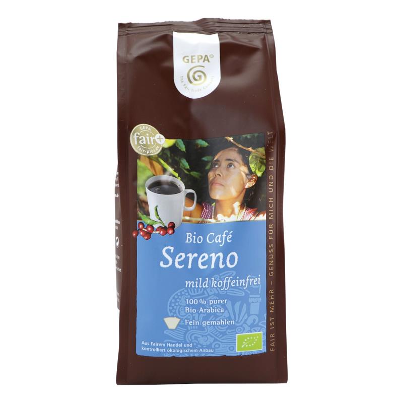 Bio Café Sereno, entkoffeiniert, gemahlen, 250 g