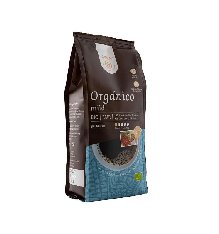 Bio Orgánico Röstkaffee mild 250g, gemahlen