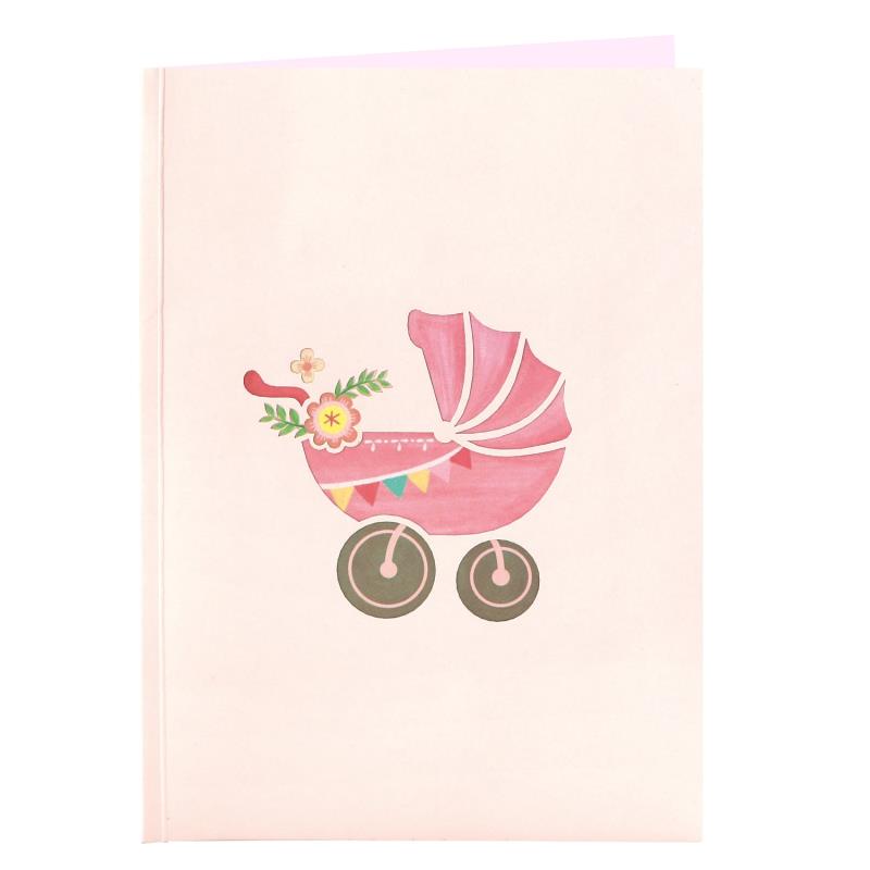 Papierfiligran - Baby Mädchen - mit Umschlag