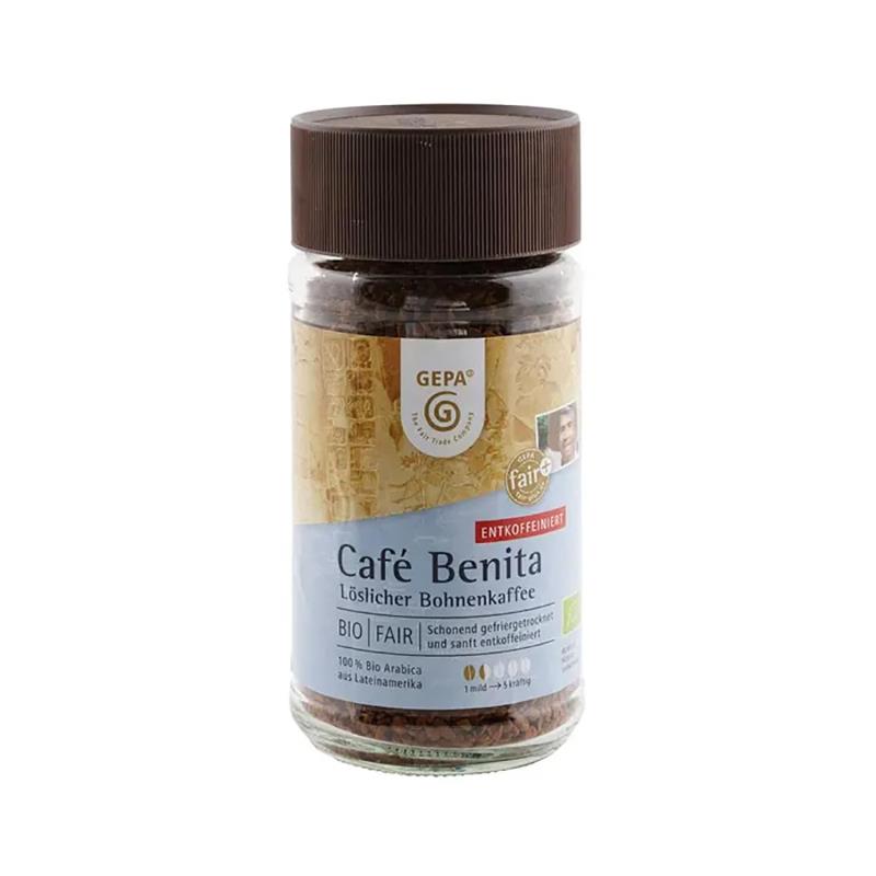 Bio Instant Kaffee Café Benita 100g entkoffeiniert löslich