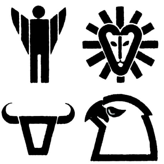 Die vier Evangelistensymbole