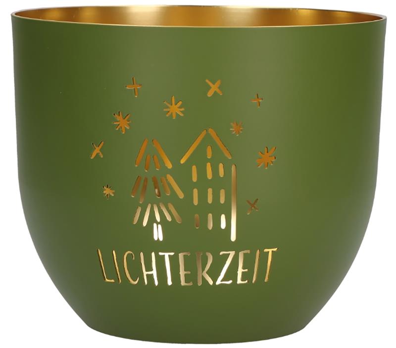 Windlicht aus Metall - Lichterzeit