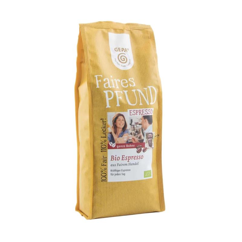 Faires Pfund Bio Espresso 500g, Bohne