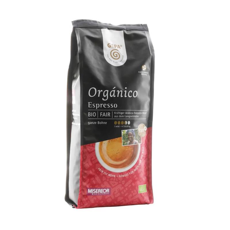 Bio Orgánico Espresso 500g, Bohne