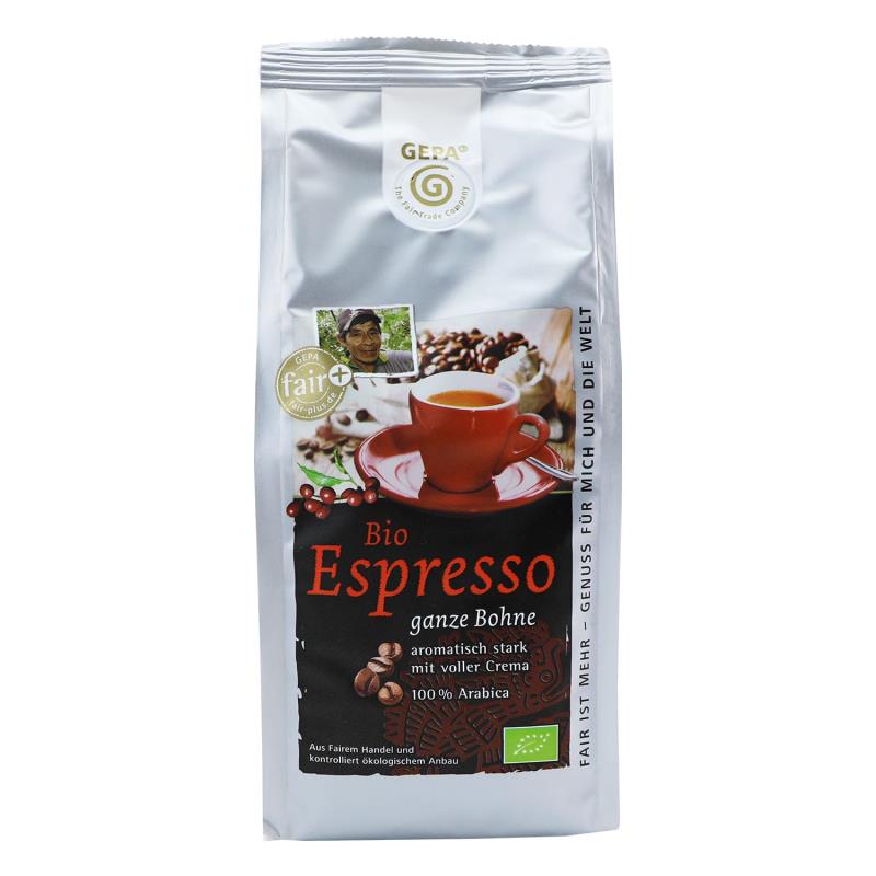 Bio Espresso, 250g ganze Bohne