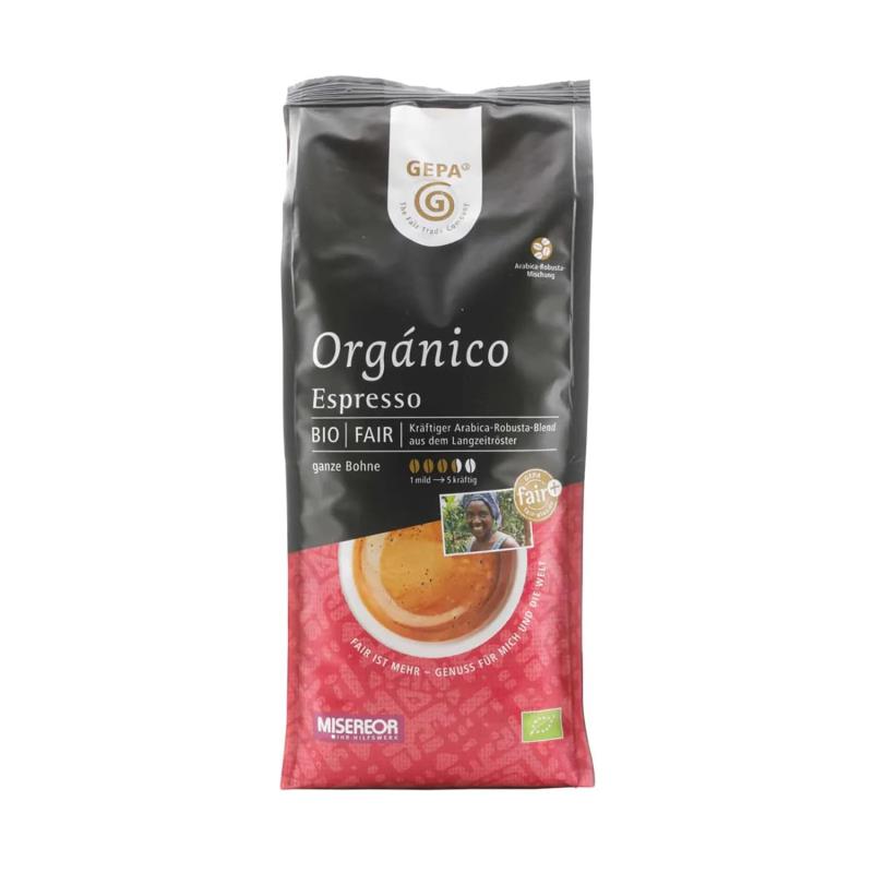 Bio Orgánico Espresso 500g, Bohne